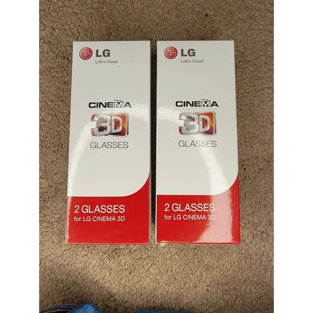 LG AG-F310 Cinema 3D Glasses - Black ×2 Packs